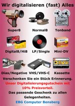 Schmalfilme Dias Schallplatten digitalisieren