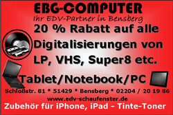 EBG COMPUTER · Rabatt auf Digitalisierung von Filmaufnahmen und Tonträgern